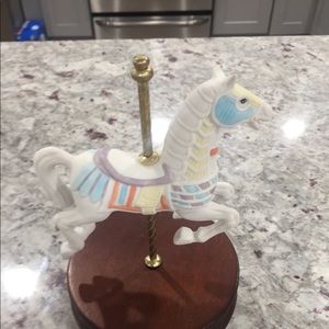 Ceramic carousel music horse